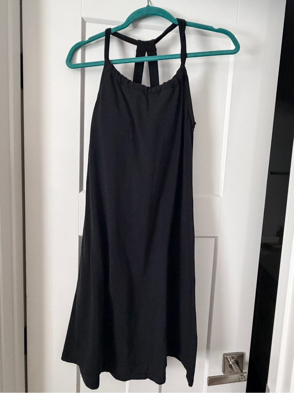 Prana Black Halter Neck Swing Dress - Classic Women's Dress w built in bra